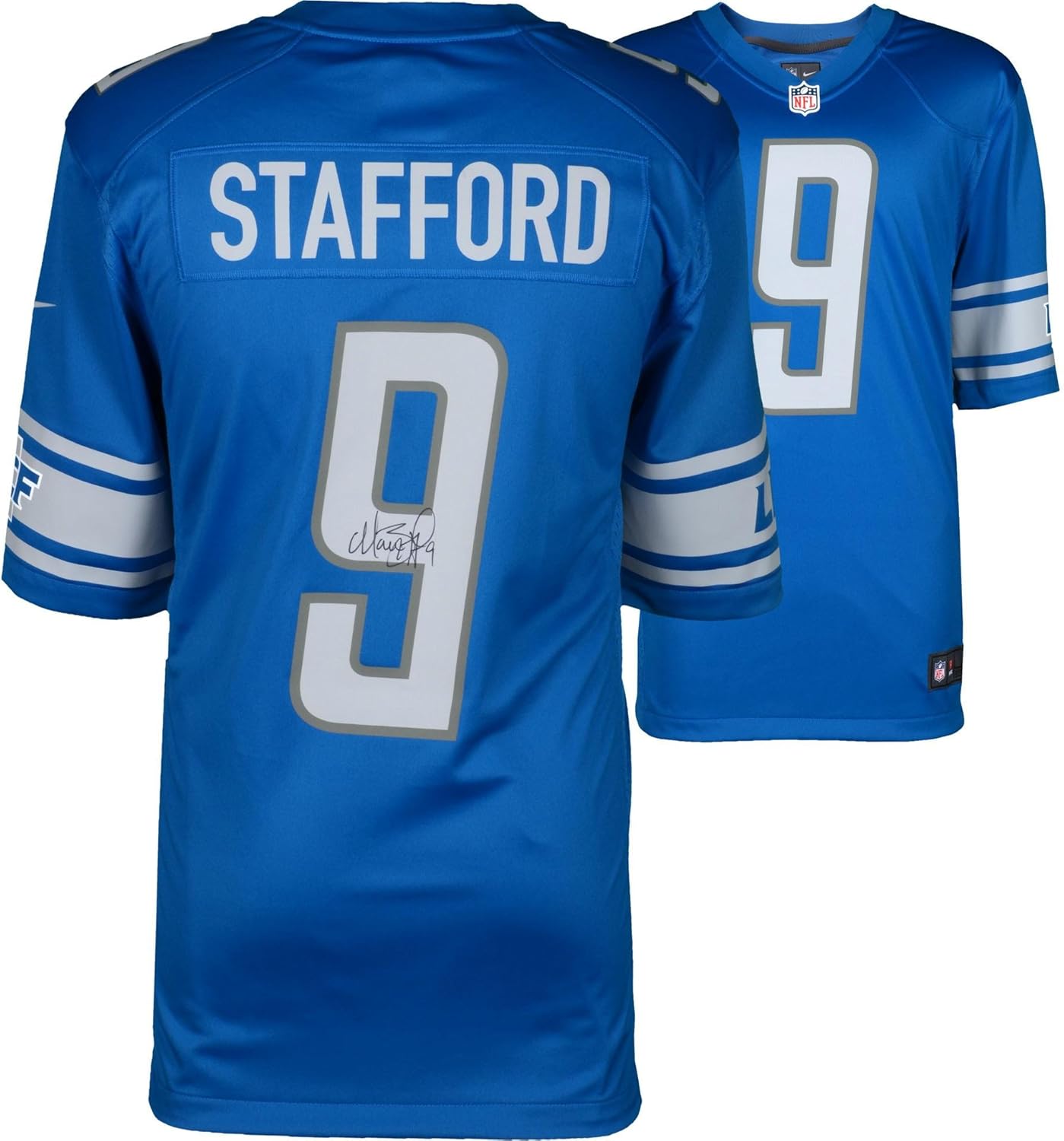 Matthew Stafford Detroit Lions Autographed Blue Nike Game Jersey - Fanatics Authentic Certified Matthew Stafford Detroit Lions Autographed Blue Nike Game Jersey - Fanatics Authentic Certified