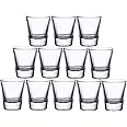 Gmark 1.5-Ounce Heavy Base Shot Glass Set, Whiskey Shot Glass 12-Pack GM2011