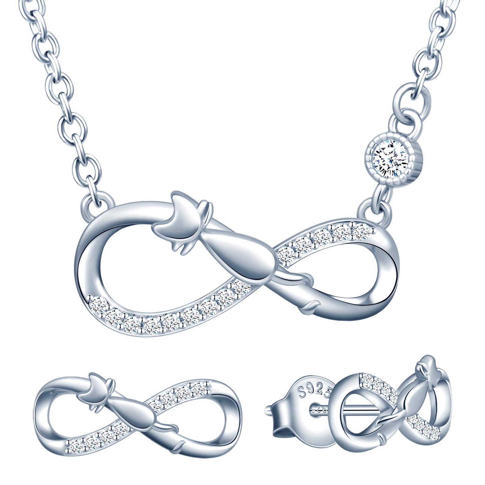 Yumilok Ball Earrings Sets, 3 4 5mm 925 Sterling Silver Ball Studs Earrings Sets for Women Girls — image 1