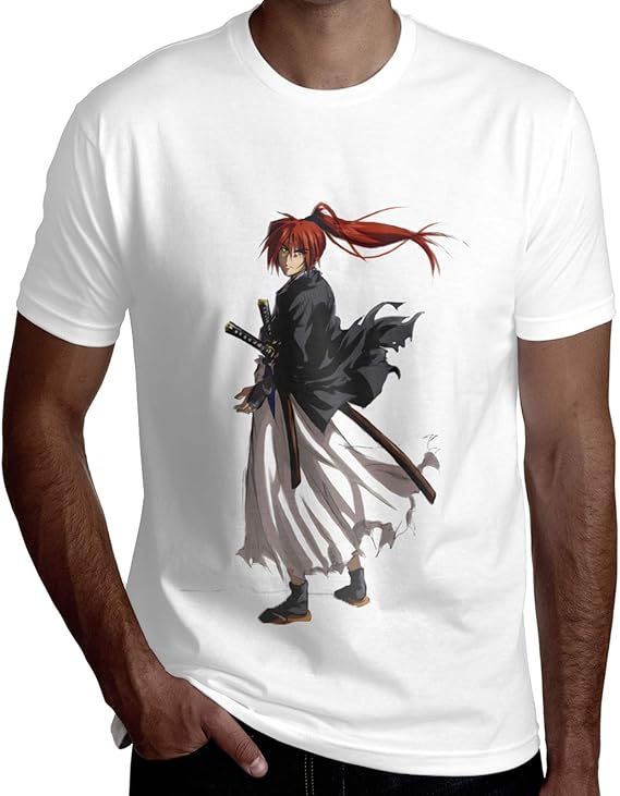 Amazon るろ う に剣心 メンズ シャツ半袖ルーズフィットtシャツスポーツ ジム ジョギング ランニング サッカーウェアゴルフ シャツスーツインナー春物夏秋冬丸首ローネック Tシャツ カットソー 通販