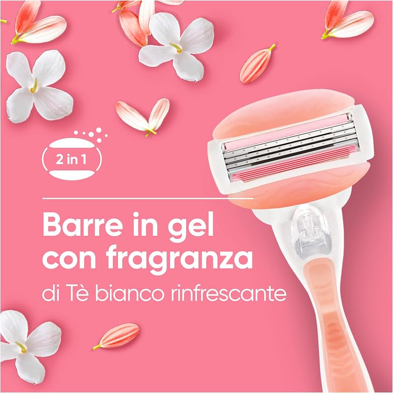 Comfortglide Spa Breeze Ricariche per Rasoio da Donna Venus, Confezione da 10, 3 Lame Incorporate, per una Rasatura Liscia e Profonda Che Dura