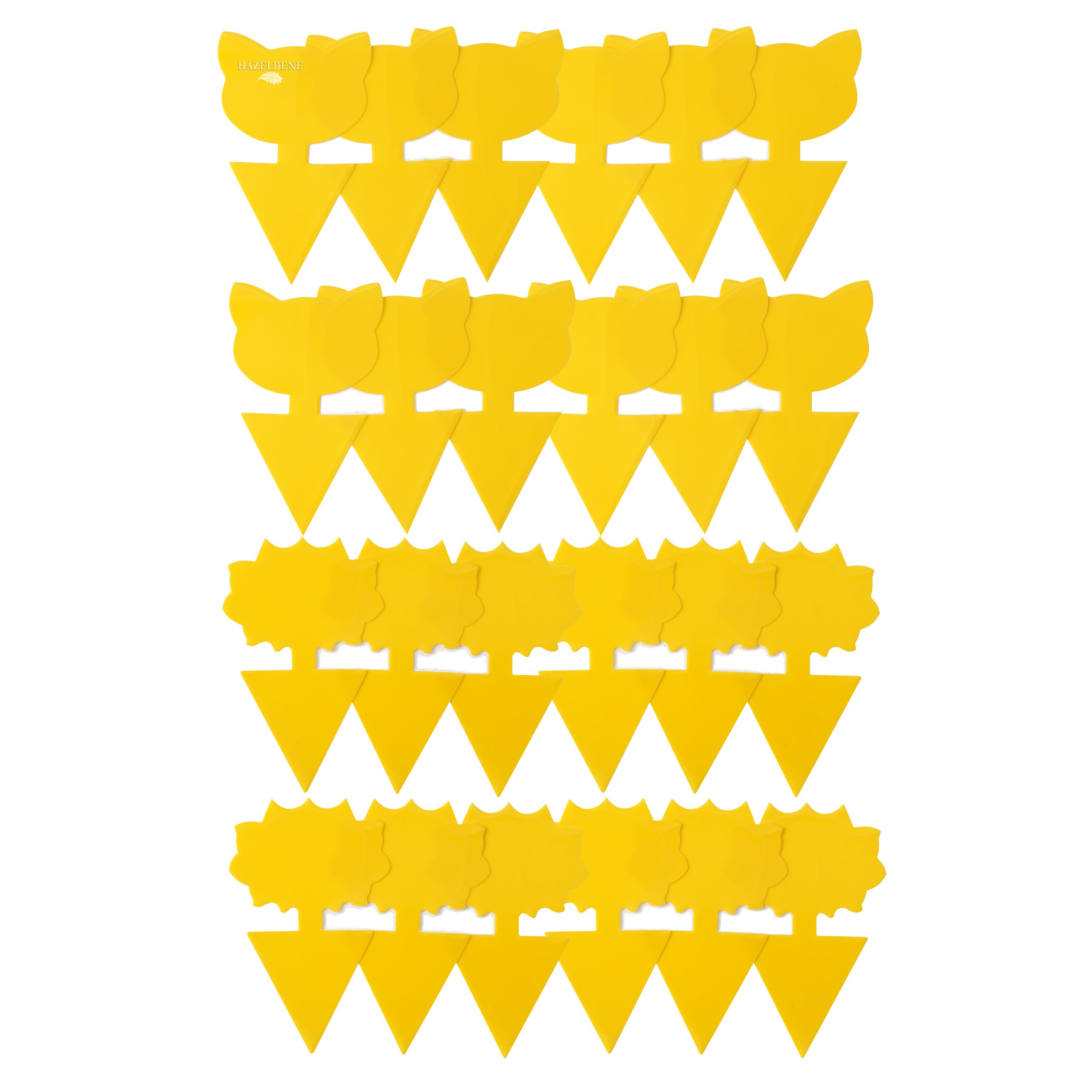 Yellow Sticky Traps, Fungus Gnat Traps, Sticky Fly Traps for Indoor & Outdoor Plants, 24 PCS Fruit Fly Catcher Stickers for Houseplants, Greenhouse & Garden