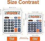 OSALO OS-6M Calculator 12 Digit Large Display Solar Desktop Office view 7