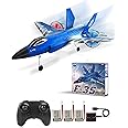 ANTSIR RC Airplane F-35 Remote Control Lightning II Jet Plane, 2.4Ghz Smart Gyro Easy to Fly for Kids Adults Beginners (Blue)