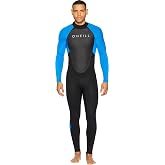 O'Neill Men's Reactor-2 3:2mm Back Zip Full Wetsuit, Lightweight Warmth with Good Flexibility for Surfing, Paddleboarding, Kayaking