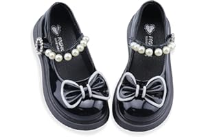 ELCSSUY Girls Dress Shoes Toddler Mary Janes Shoes Little Girl School Uniform Oxford Shoes for Girl Flats