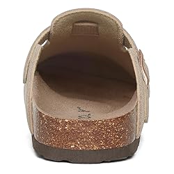 ODOLY Genuine Suede Clogs for Women Men Soft Cork