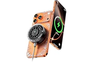 Black Shark Wireless Charger with Cooling Fan, 25W Dual-Sided Magnetic Pad for iPhone 17/16/15/14 MagSafe Charging, Phone Coo