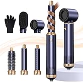 Blow Dryer Brush 5 in 1, Negative Ion Hair Dryer Brush Set Upgrade Hot Air Brush Air Styler Curling Wrap Air Curler, Curling Iron Hair Styling Tools As A Gift for Straight/Curl/Drying/Smoothing