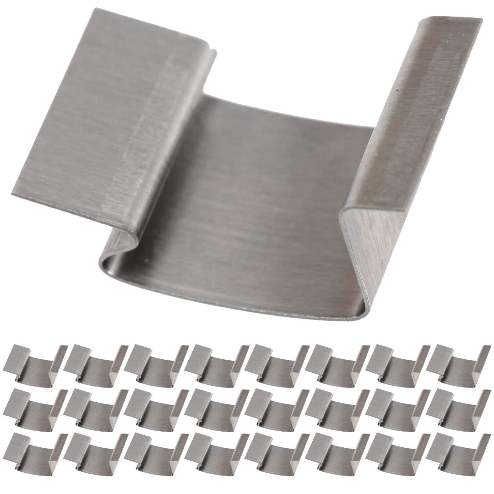 SPARES2GO Greenhouse Glass Sprung G Clips (Pack of 25)