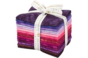 Lunn Studios Artisan Batiks Prisma Dyes Plum Perfect 15 Fat Quarter Bundle Robert Kaufman Fabrics FQ-830-15