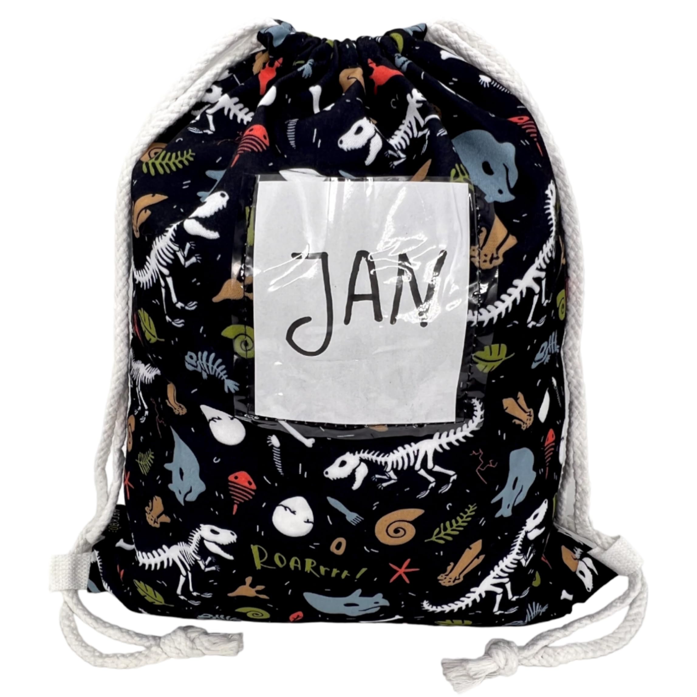 HECKBO Gym Bag Girls Boys – Dinosaur – 40 x 32 cm – Nursery, Nursery, Nativity – Backpack, Bag, Sports Bag, Sports Bag, Nursery Backpack