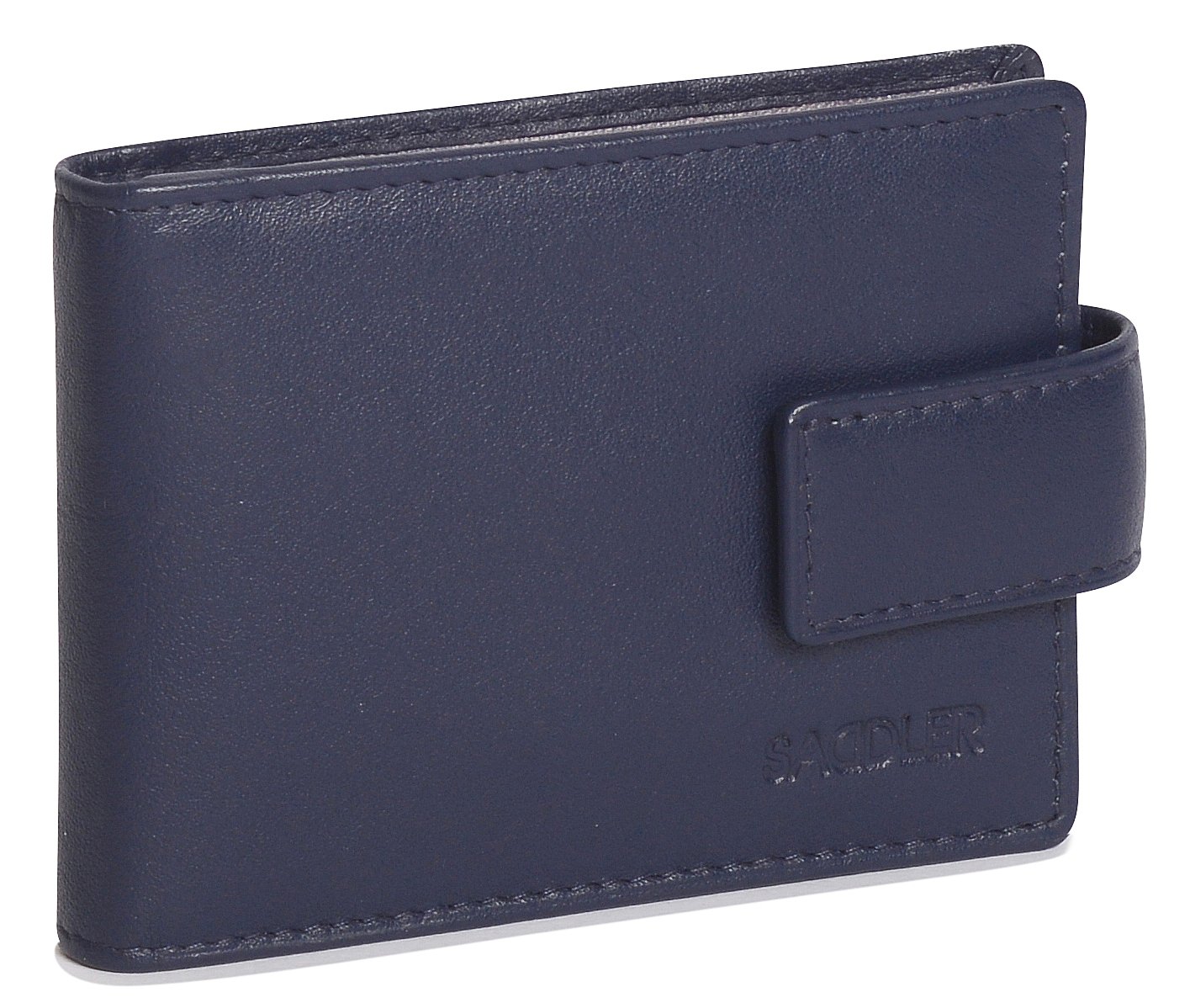 SADDLER "Robyn Cardholder – RFID Protected Real Leather Slim Wallet with 12 Card Slots – Compact East-West Card Case - Gift Boxed