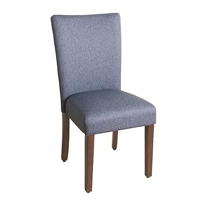 HomePop Parsons Classic Upholstered Accent Dining Chair, Blue