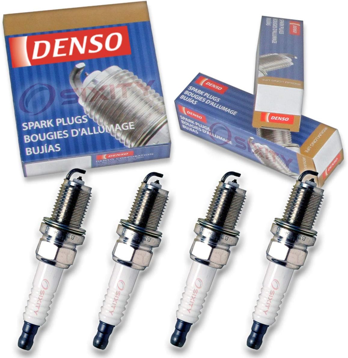 4 pc Denso Platinum Long Life Spark Plug for Hyundai