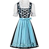 Spooktacular Creations Dirndl Dresses Women Oktoberfest Costume, Bavarian German Outfits for Halloween Parties Beer Carnival