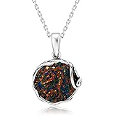 Gemstone Necklaces for Women Silver - Birthstone Necklace - Gothic Necklace Silver Jewelry for Women - Gemstone Jewelry Silver Necklaces for Women - Everyday Necklaces for Women