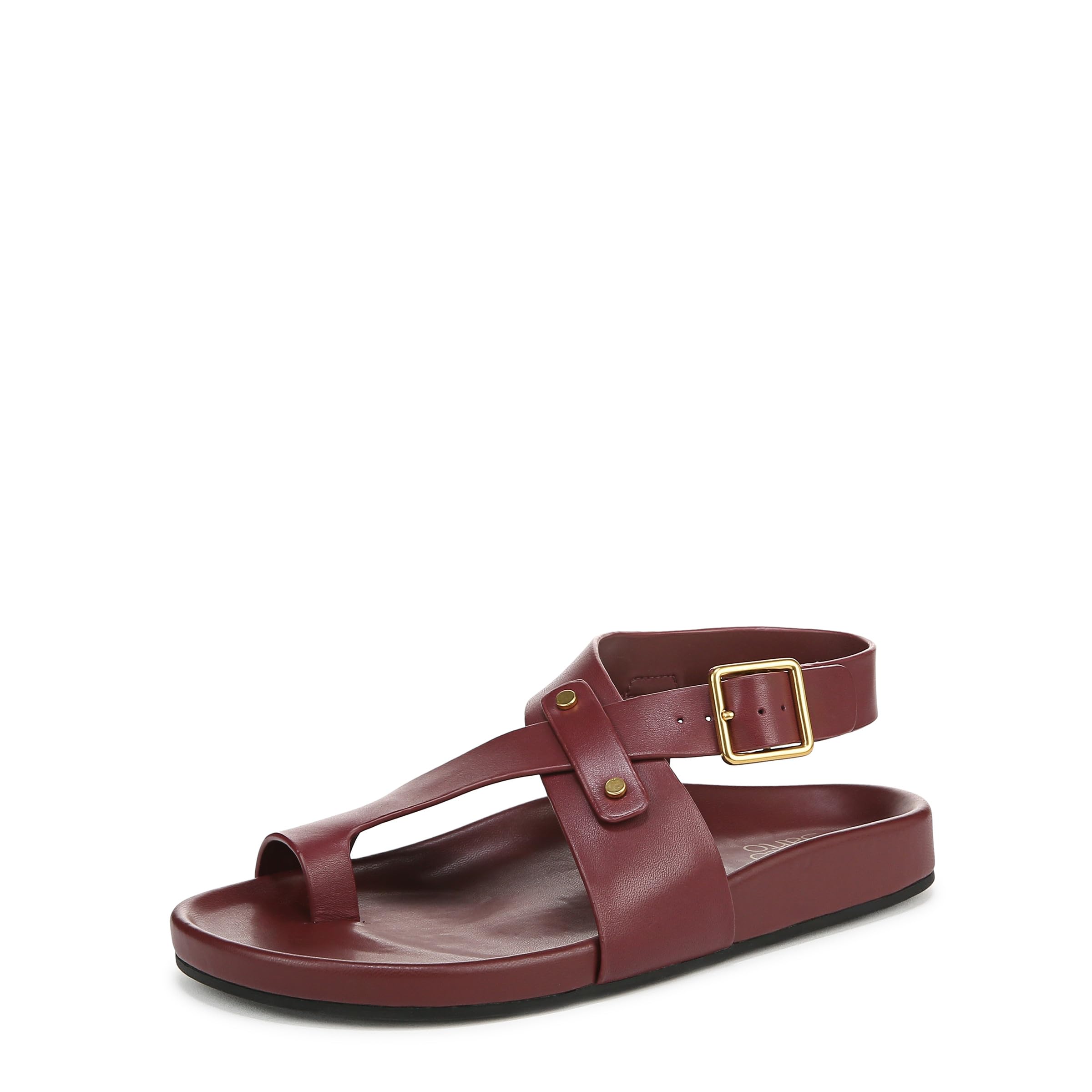 Franco Sarto Womens Blair Sandal Dark Bordo Red 7.5 M
