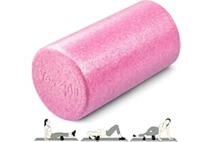 Yes4All High-Density EPP Round Back Roller Foam, Exercise Foam Roller for Yoga, Pilates & Stretching - 12, 18, 24, 36 inch