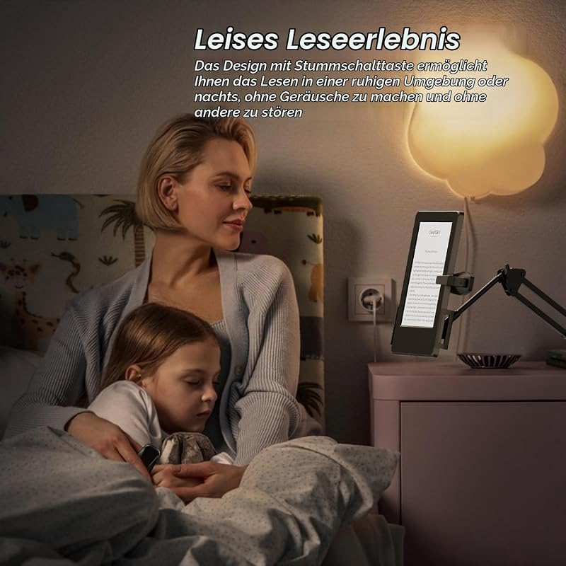 Fernbedienungs Seitenwender für Kindle Paperwhite Oasis Kobo eReader-Zubehör, Seitenwender Clicker für Kindle Android iOS Telefone Tablet Lesen von Romanen Comics Fotografieren (ZMatt Schwarz)