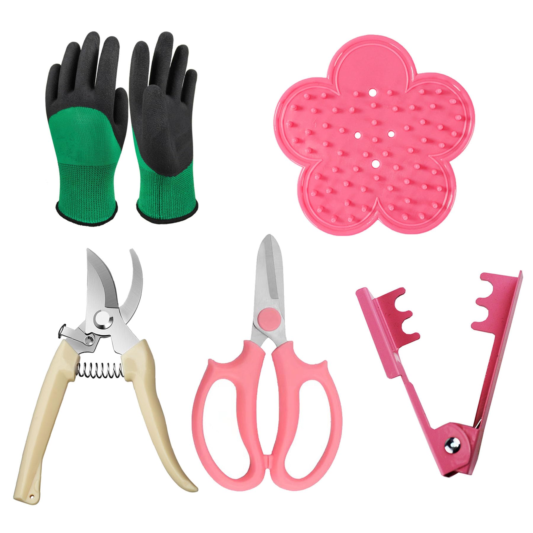 Photo 1 of Floral Tool Kit, Rose Thorn Stripper Tool Garden Pruning Shears Scissors Kit, Glove for Floral Making Supplies,Use for Florist Supplies