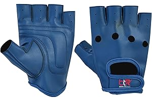 Men's Vegan PU Leather Driving Fingerless Gloves - Motorcycle, Weightlifting, Cycling, & Bus Driver Half Finger Gloves