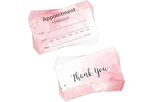 YHNTGB 240PCS Appointment reminder cards Pink ink style for Business Hair Salon Dental Office Nail Spa Massage Dog Grooming Restaurant Supplies 3.54x2inch