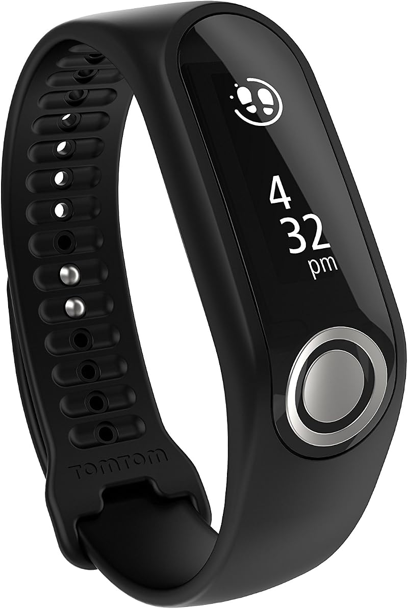TomTom Touch Body Composition Fitness Tracker Black Steps Sleep Heart Rate