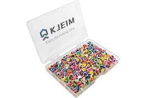 KJEIM Fishing Eye Beads 120/200/400pcs Fishing Line Beads Assorted Mixed Color Fishing Beads 6mm/8mm/10mm for Stream Pool Lake River Fishing (400pcs 6mm Mixed Color)