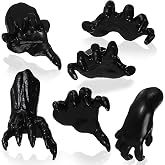 WinnerWhy 6 Pack Creepy Hands Halloween Wall Decor 3D Gothic Props,Black | Spooky Reaching Design for Haunted House Theme Party, Realistic Sculpture with Glossy Finish, Indoor Outdoor Hanging Statues