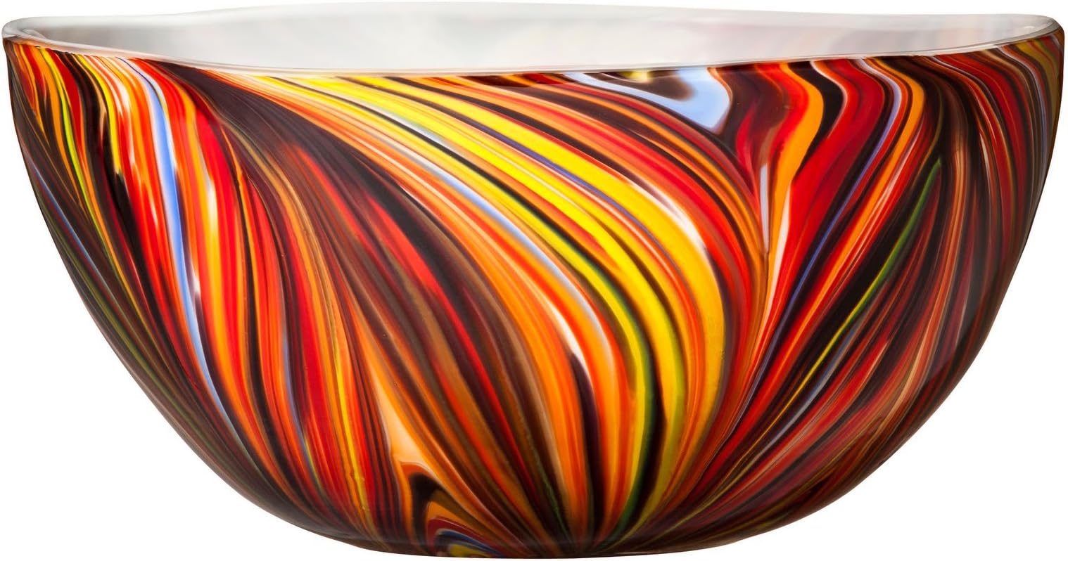 Missoni for Target Hand-blown Large Glass Serving Bowl - Multicolored Orange 10.5"