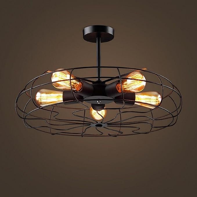 Retro American Style industriellen Decken lampe mit Persönlichkeit kreativ Café Bar Table Restaurant Ventilator Bügeleisen De