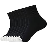 WANDER Men's Athletic Ankle Socks 3/8 Pairs Thick Cushion Running Socks for Men&Women Cotton Socks 6-9/9-12/12-15