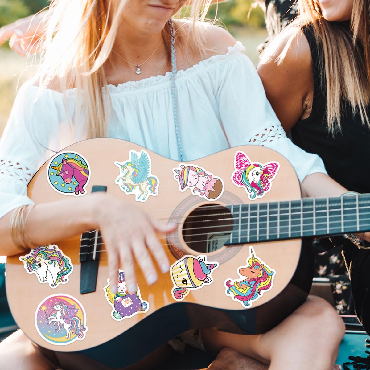 Unicorns Stickers 100 Pcs Waterproof Vinyl Stickers for Water Bottles