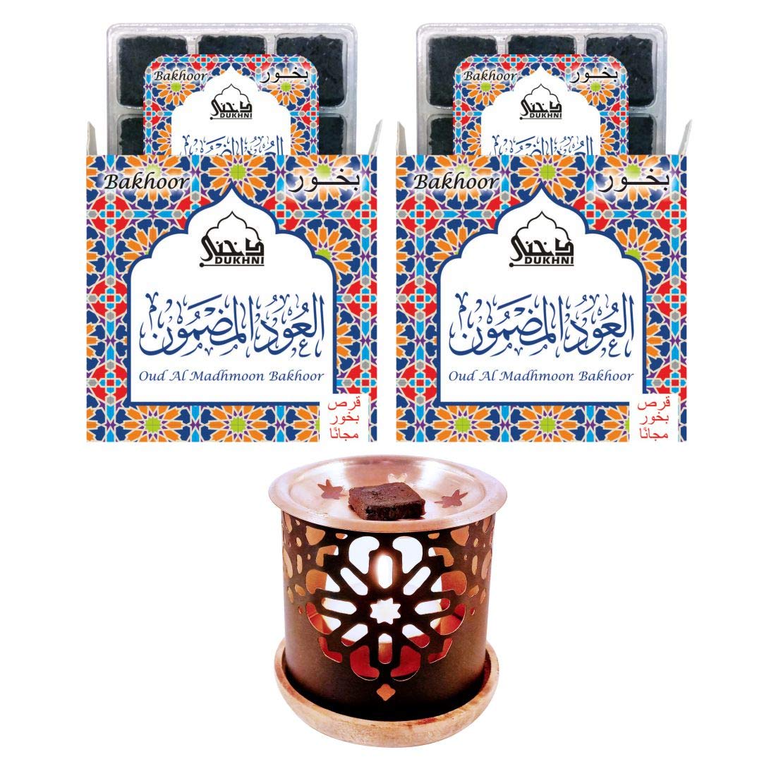 Dukhni Bakhoor Oud Al Madhmoon Set of 2 Premium BAKHOOR Incense 9