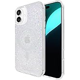 Kate Spade New York iPhone 16 Plus case - Compatible with MagSafe - Designer Phone Case - Chunky Glitter Iridescent