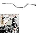 CUSTOM CHROME CCI 1" Fat Custom Handlebar Fit For Harley Davidson Sportster Dyna Softail Street XG V-ROD Honda Yamaha Suzuki Kawasaki Triumph Most Chopper Cruisers Bobber Bike Cafe Racer
