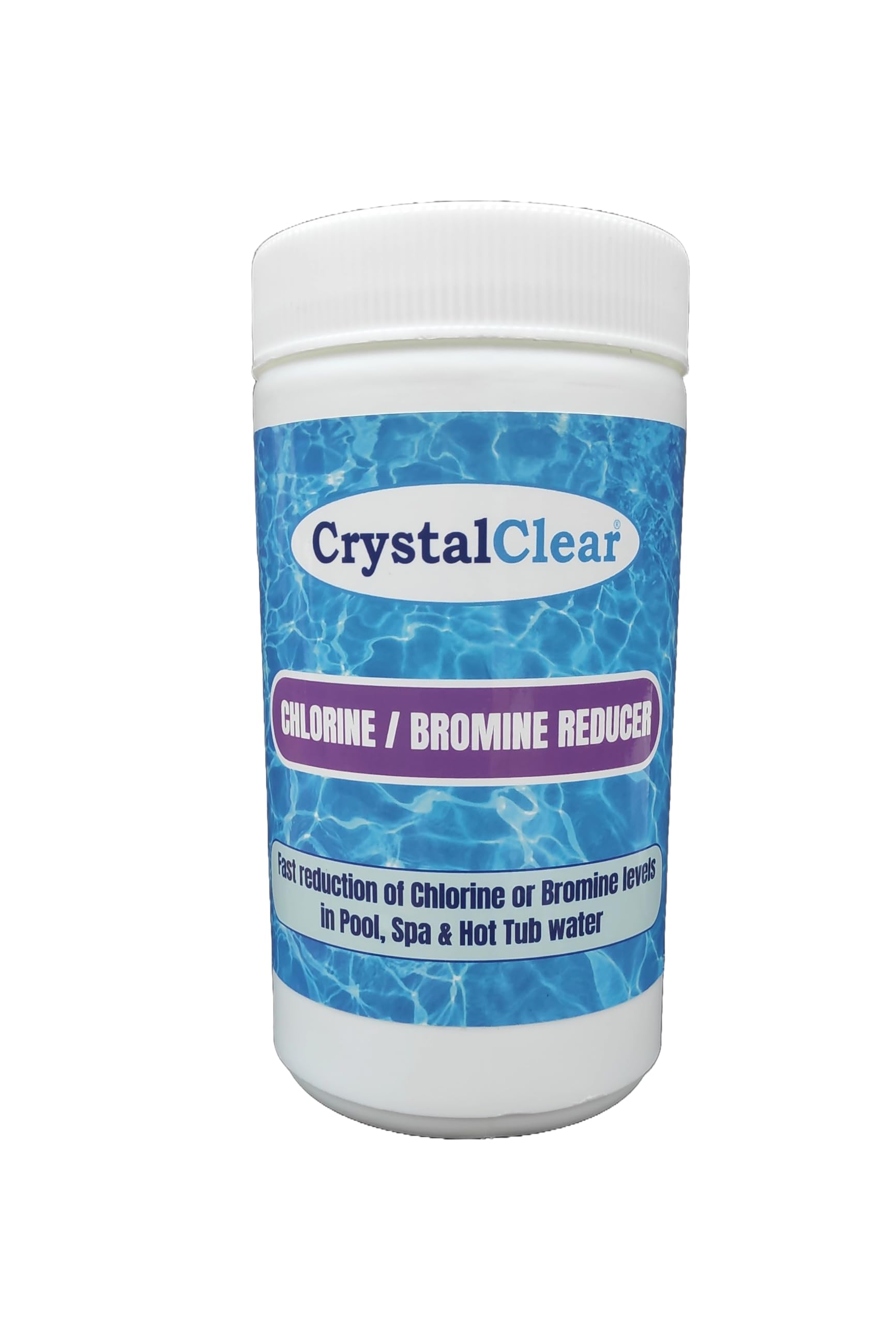 Chlorine Reducer - Bromine Reducer 1kg - Rapid reduction of Chlorine or Bromine levels in Swimming Pool, Spa and Hot Tub Water - CrystalClear®