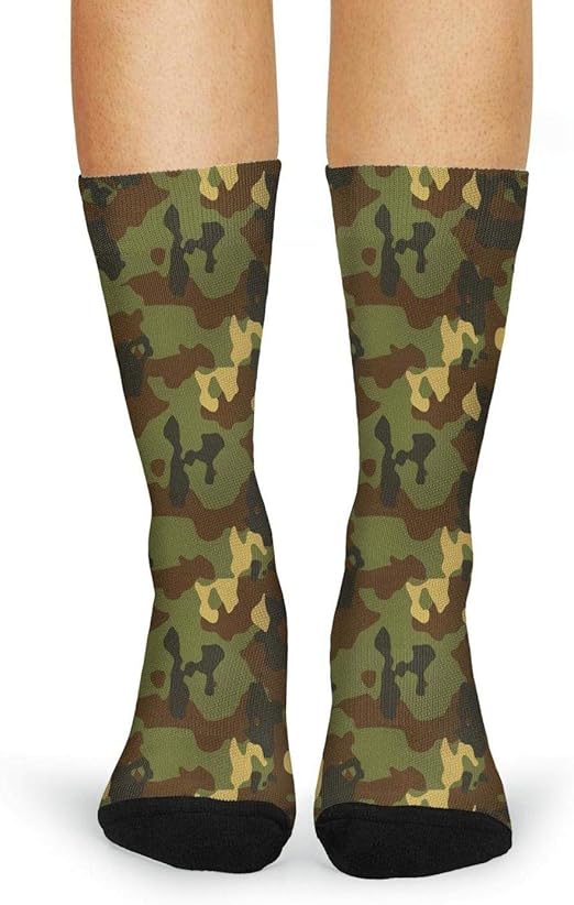 Camo Camouflage Socks for Womens' Printed Four Seasons Socks