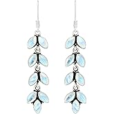 Natural Moonstone 925 Silver Plated Marquise Shape Gemstone Dangle Earrings for Women - June Birthstone White Stone Handmade Earrings - Wedding Jewelry Gifts for Her