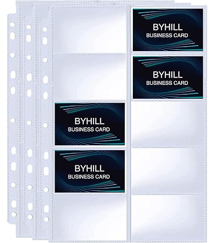 plastic card holders binder Amazon.com : Amazon Basics Plastic Business Card Organizer Sleeves for  3-Ring Binder, Transparent Card Holder, 8.5 x 11 inches, 25-Pack : Office  Products