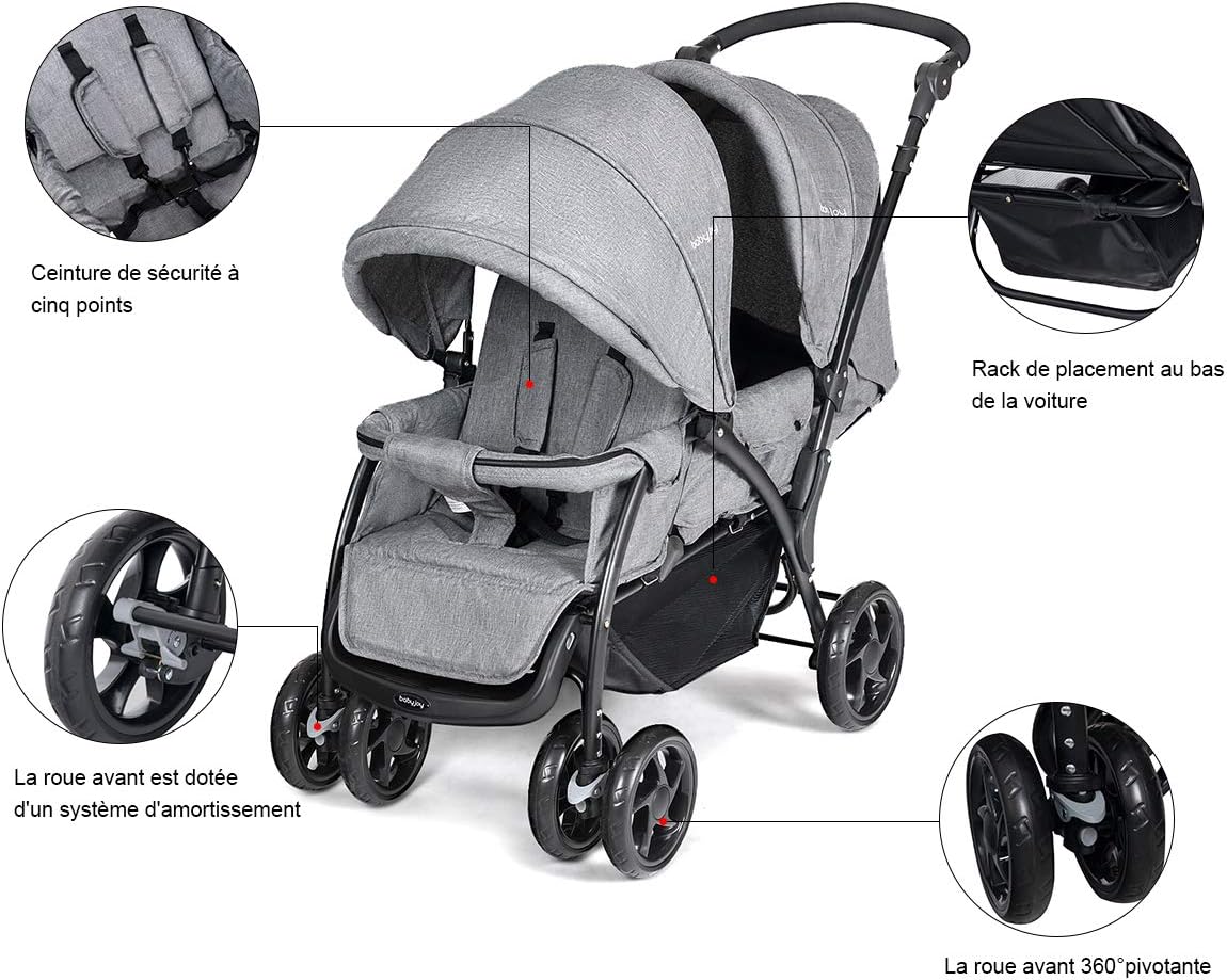 poussette canne geant