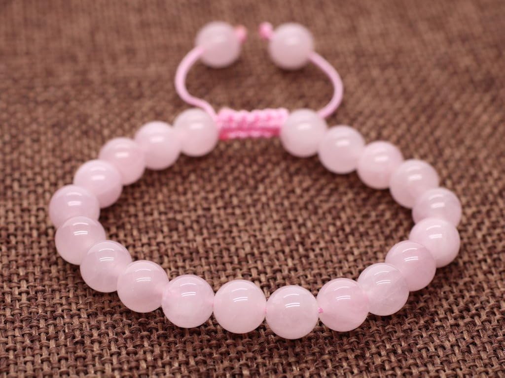 coai Cute Rose Quartz Labradorite Stone Kids Bracelets, 11-13 cm - Image 5