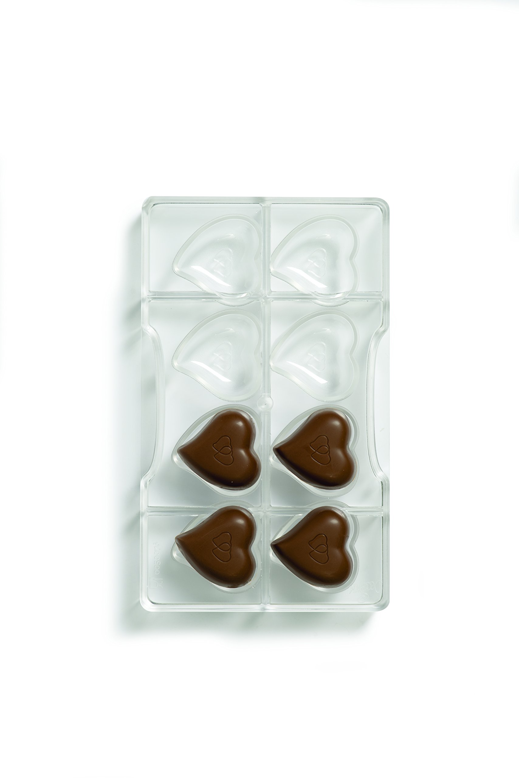 DECORA 0050076 Chocolate Hearts Mold 39,7x39,2 Cav.8