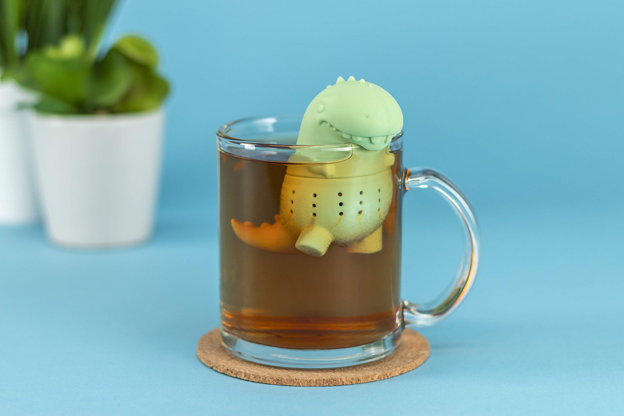 Paladone Tearex Dinosaur Silicone Tea Infuser – Reusable Loose Leaf Tea ...