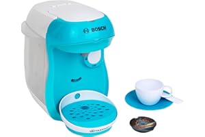 Theo Klein Bosch Tassimo Happy Coffee Machine with Sound, Water Filling Option and Water Flow Function I Dimensions: 20 cm x 