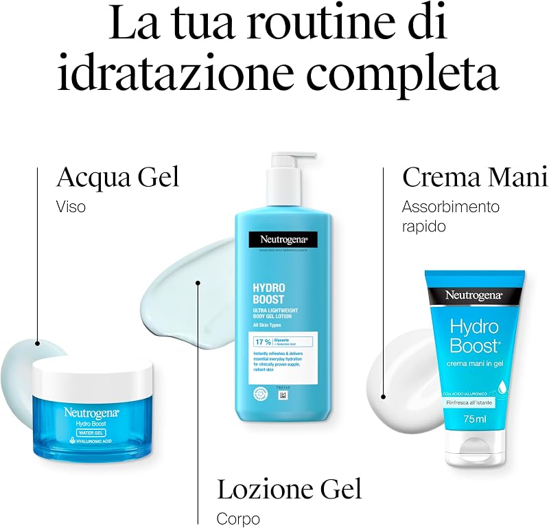 Hydro Boost Lozione Gel per il Corpo Ultraleggera, 400 ml