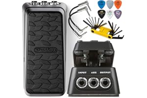 Dunlop DVP4 Volume X Mini Effects Pedal Aux Output Tuner and Expression Functionality with Tonebird Patch Cable, Multi-Tool, Picks Bundle
