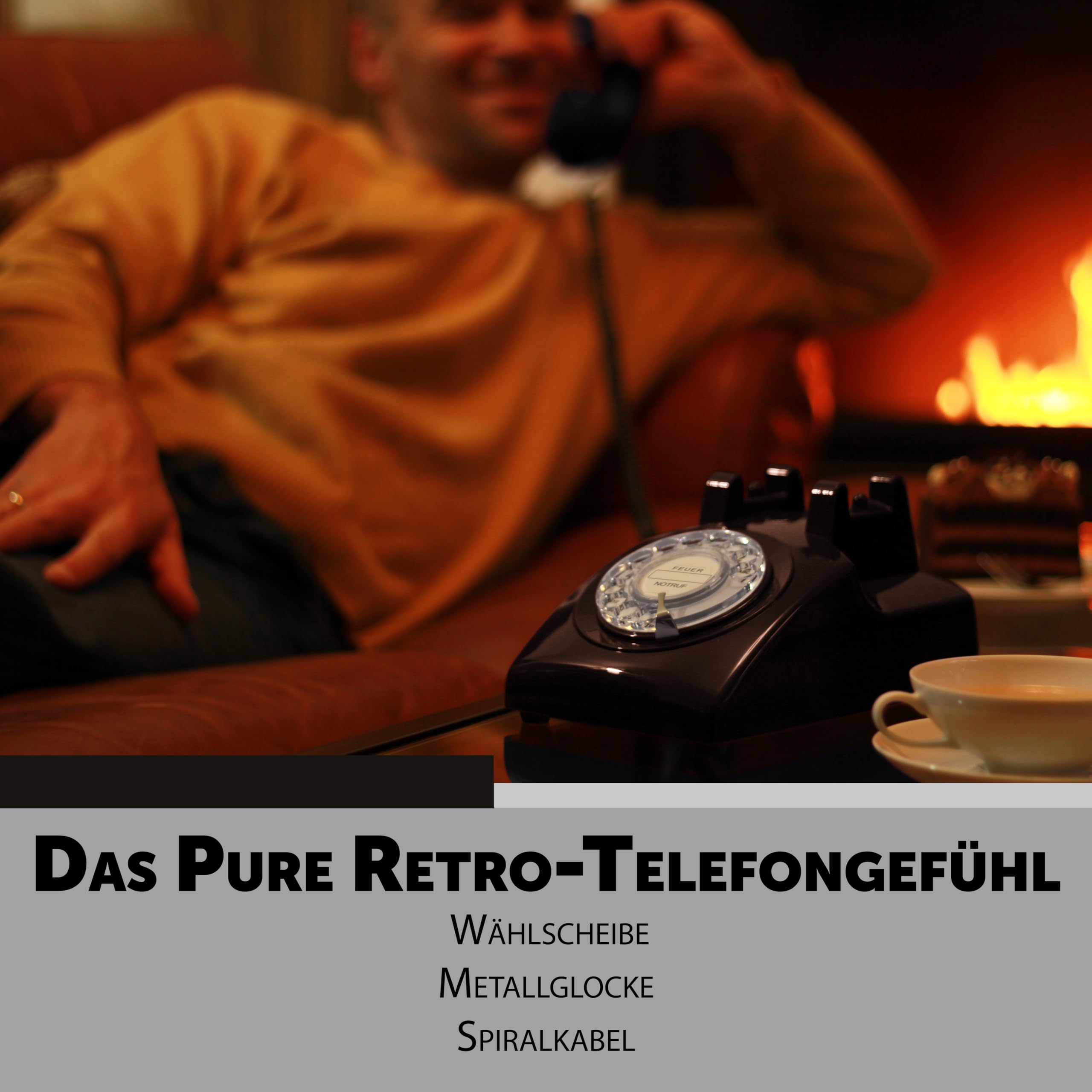 Opis 60s Cable Retro Telephones Separated