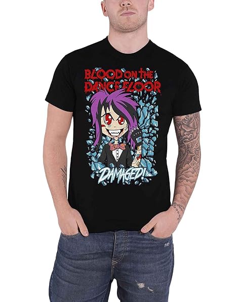 Amazon Com Blood On The Dance Floor T Shirt Damaged Band